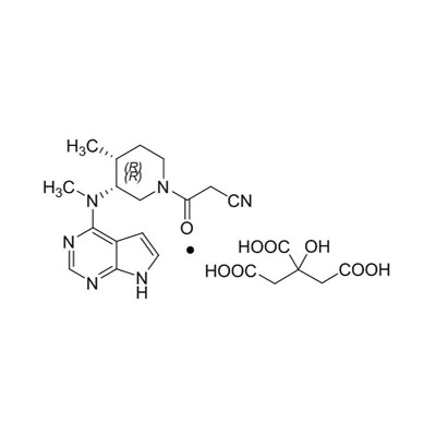 (3R,4R)-4-Metil-3-(metil-7H-pirrolo[2,3-d]pirimidin-4-il-amino)-b-oxo-1-piperidin-propánnitril: 2-hidroxi-1,2,3- propán-trikarboxilát